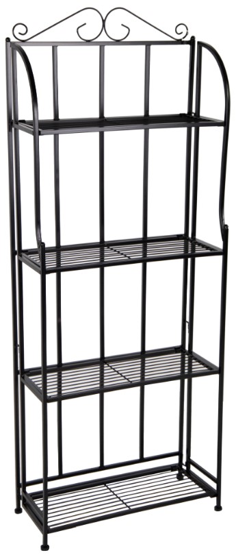Baron Etagere 4 Shelf Black L50W21H131