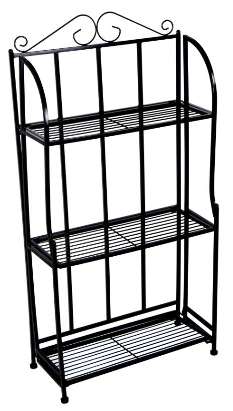 Baron Etagere 3 Shelf Black L50W21H98