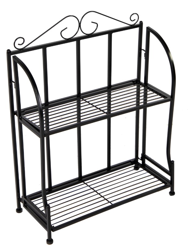 Baron Etagere 2 Shelf Black L50W21H64