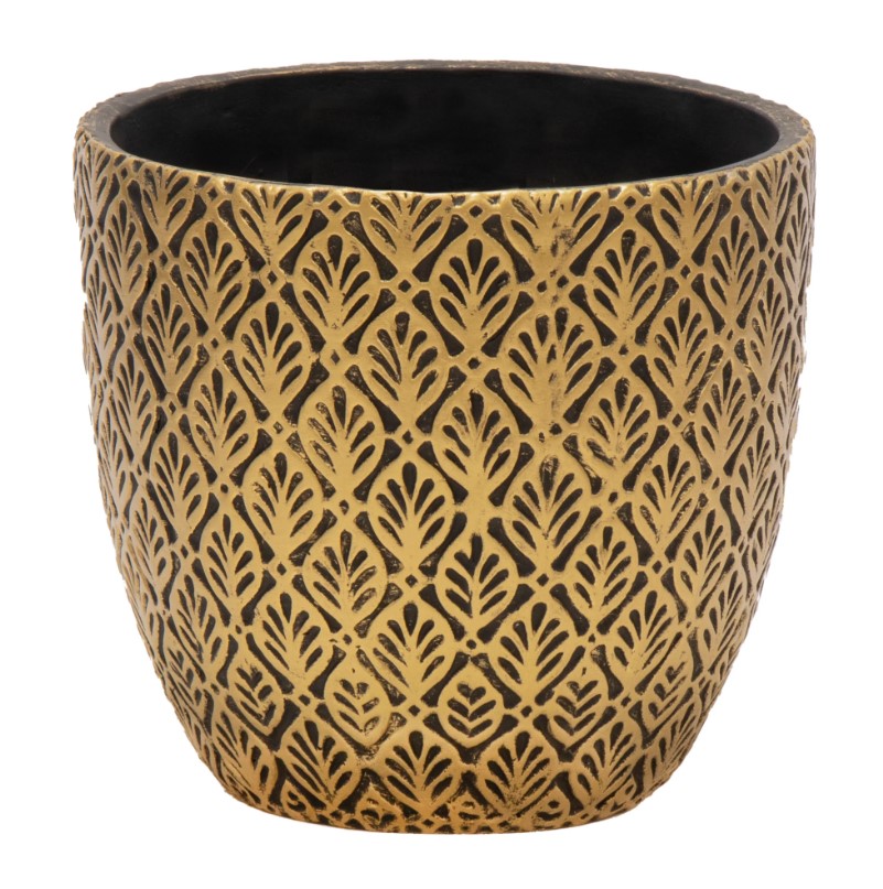 Adana Hazel Egg Pot Gold D14H13 Adana Hazel Egg Pot Gold D14H13
