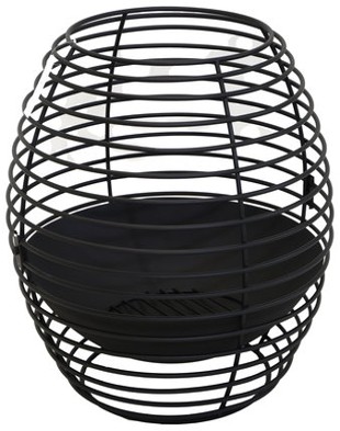 Cozy Spiral Firepit Black D50H50