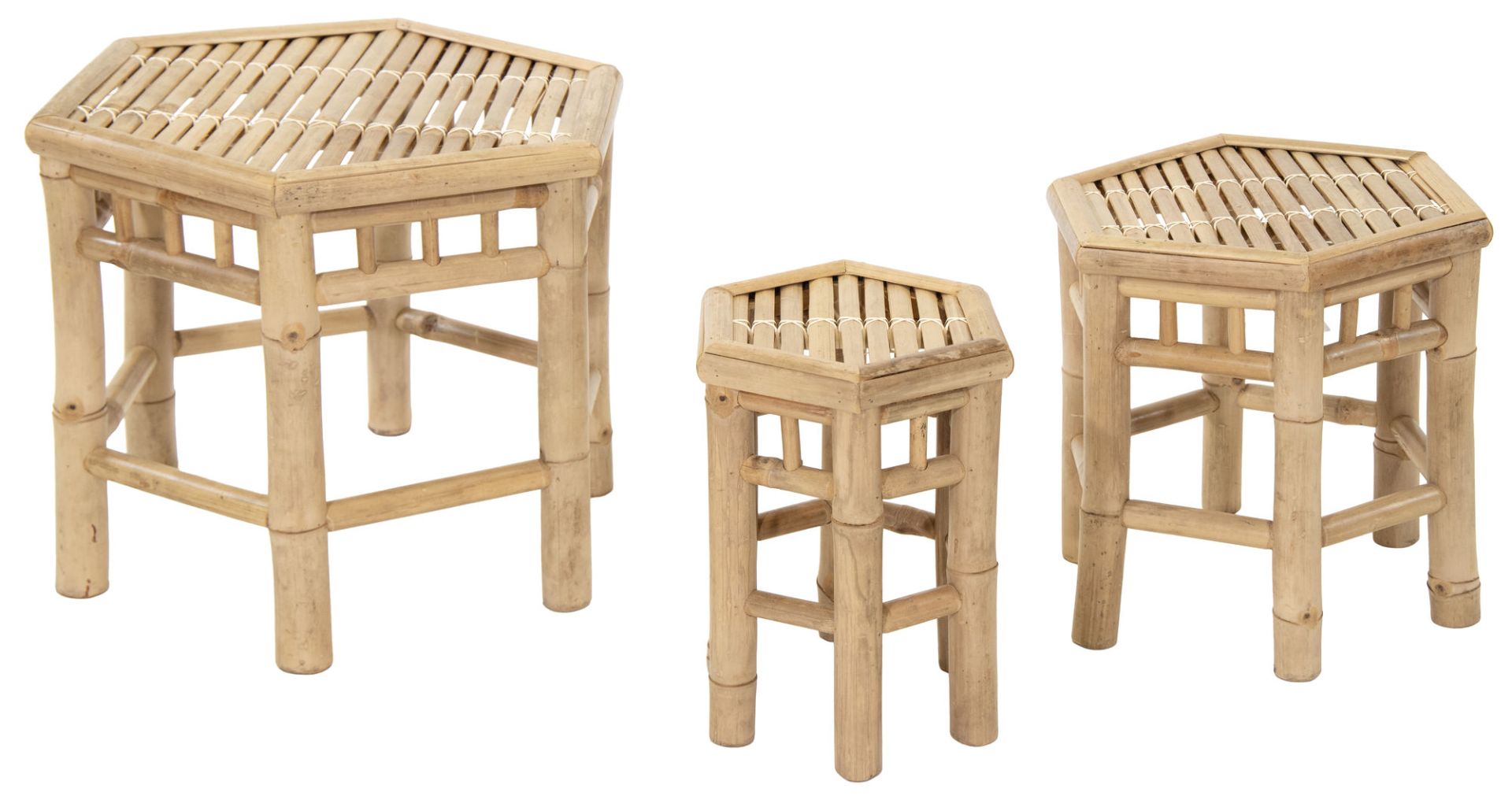 Bamboo Hecta Stool L28W24H32
