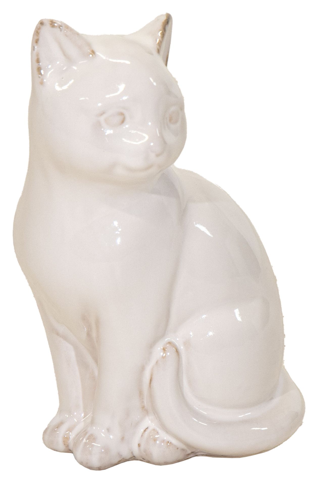 Dual Deco Cat White L13W11H22