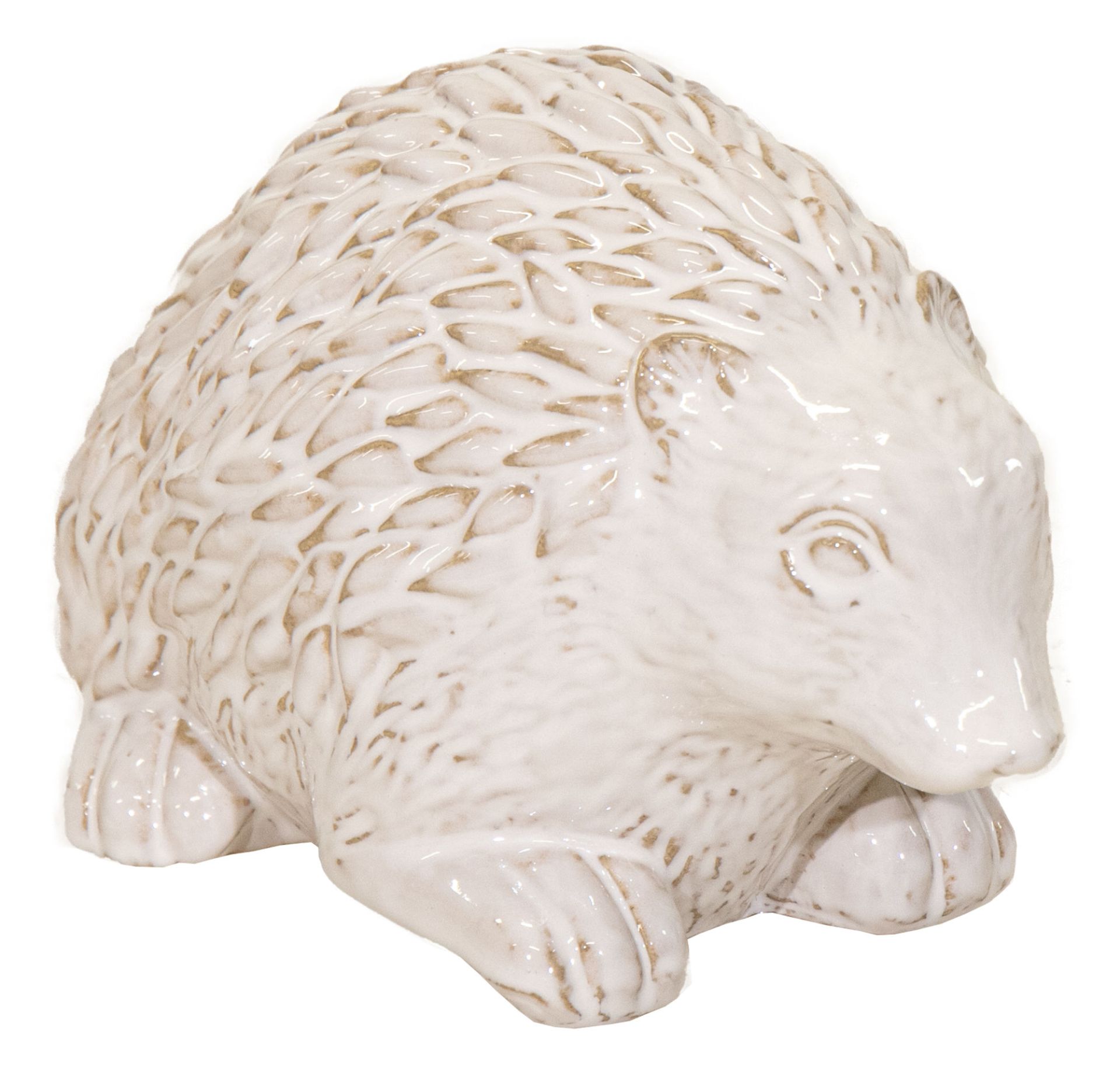 Dual Deco Hedgehog White L25W15H15
