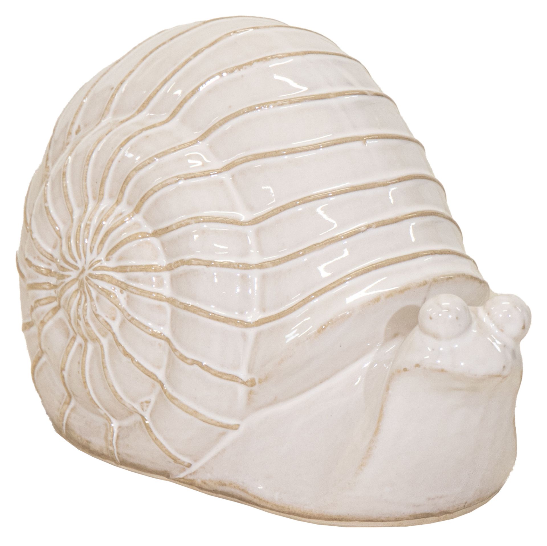 Dual Deco Snail White L22W14.5H16