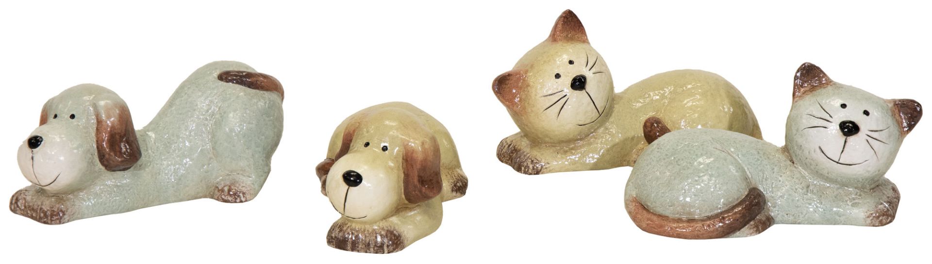 Imagine Colored  2Cats & 2 Dogs Sleep L21W11H12