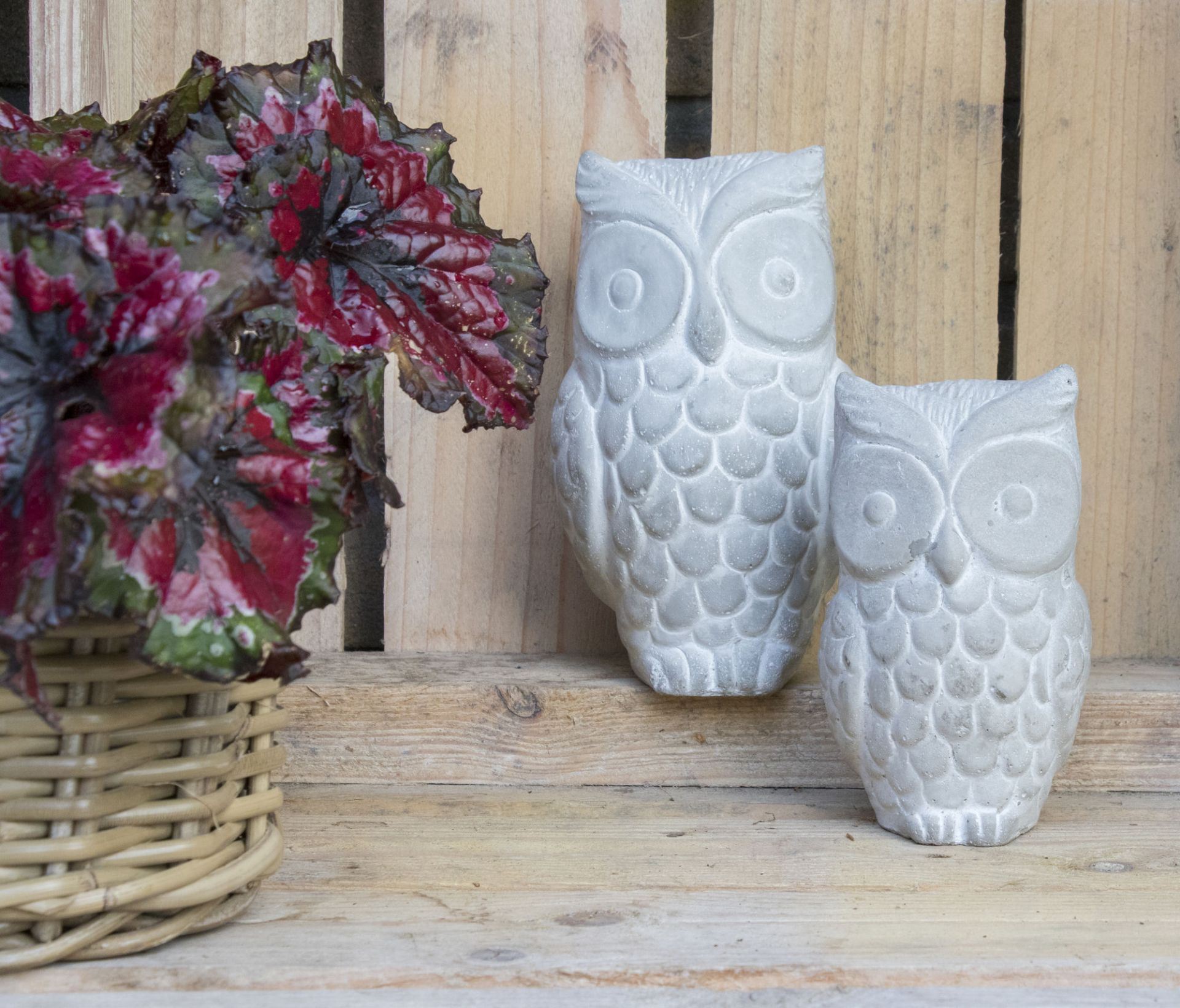 Deko Owl Grey L11W9H18