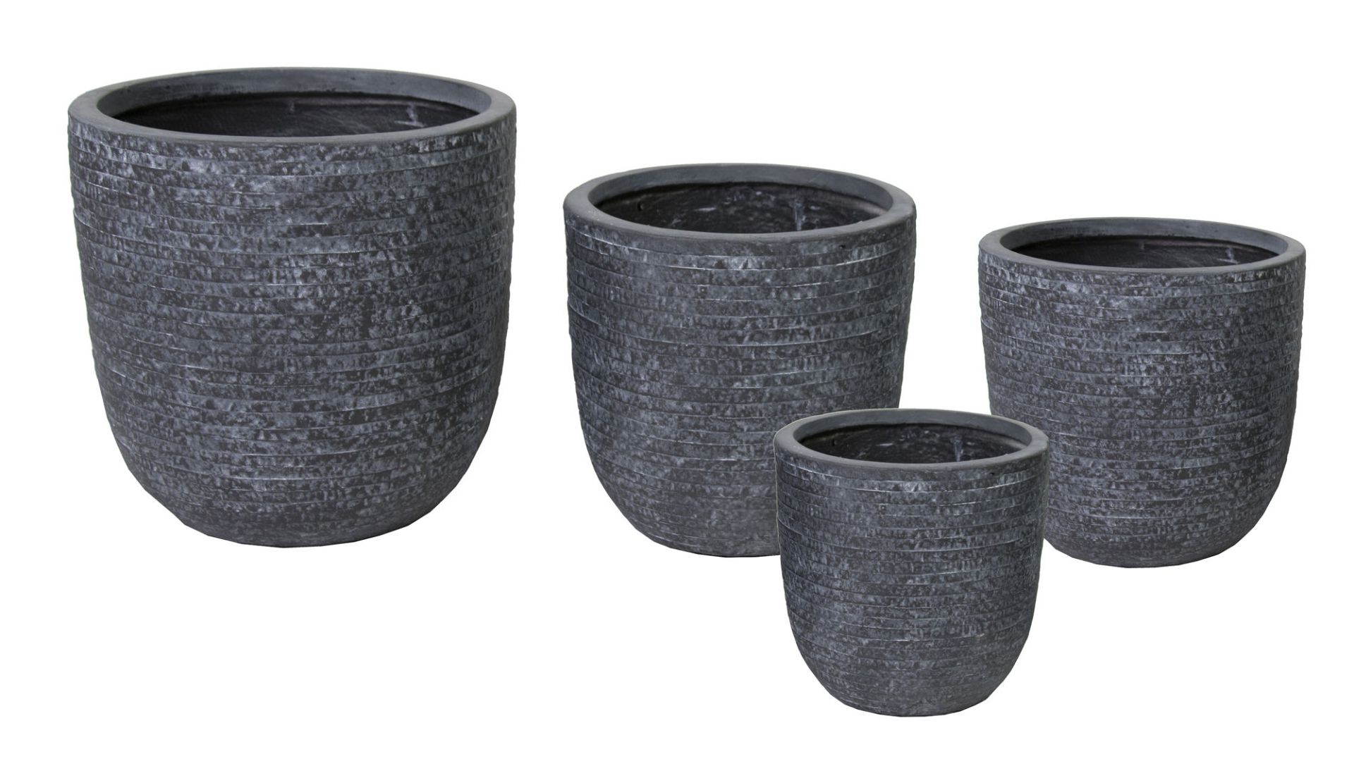 Utah Egg Pot Graphite D25H25