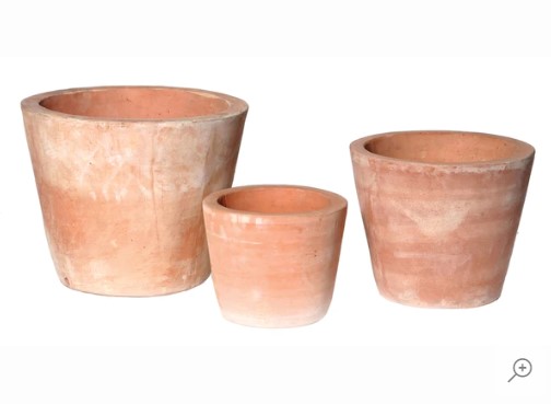 Whitewash Pot Planter D23H21 Whitewash Pot Planter D23H21