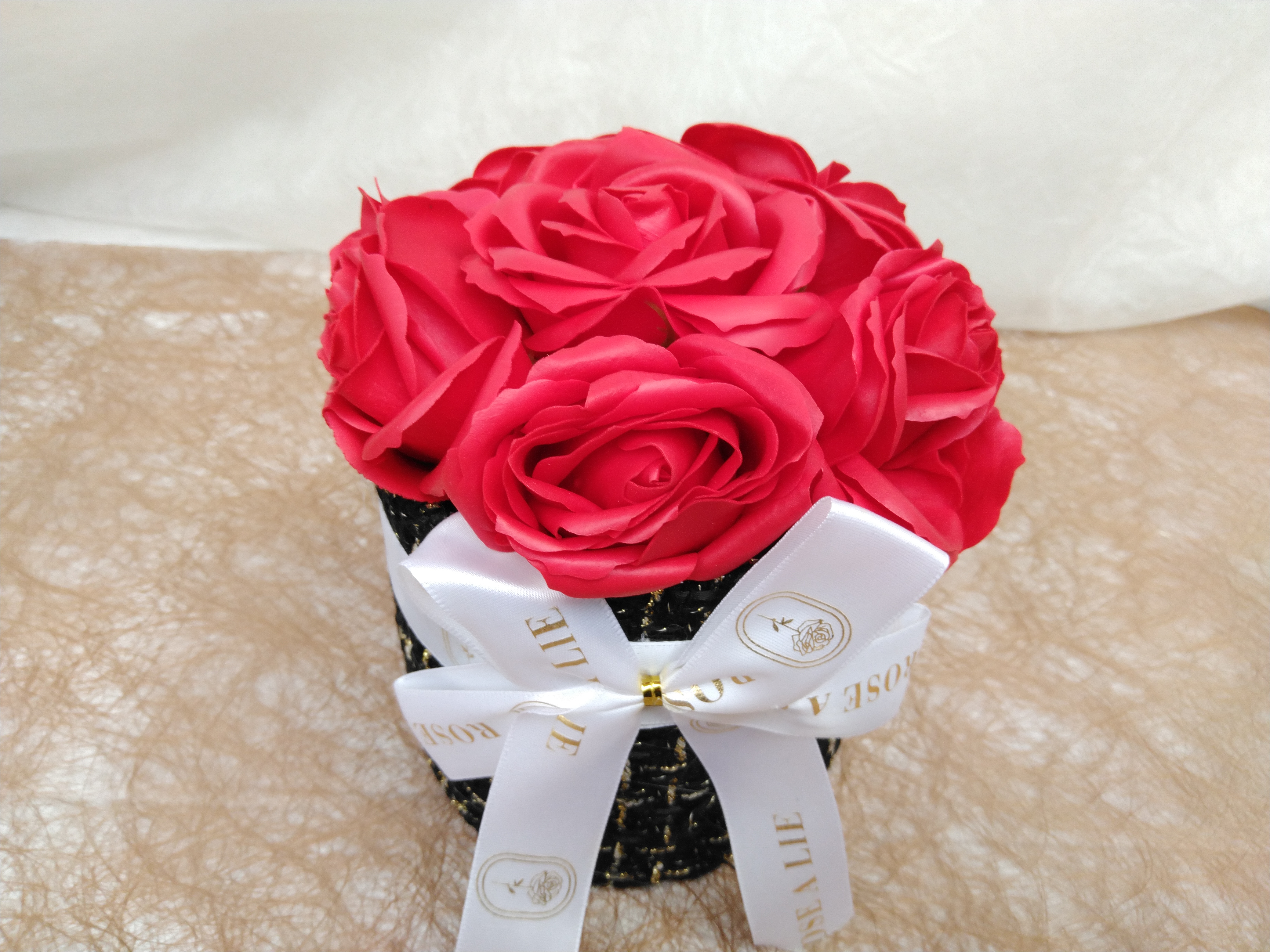 Bloemcadeaubox rood small 15*15*16.5cm