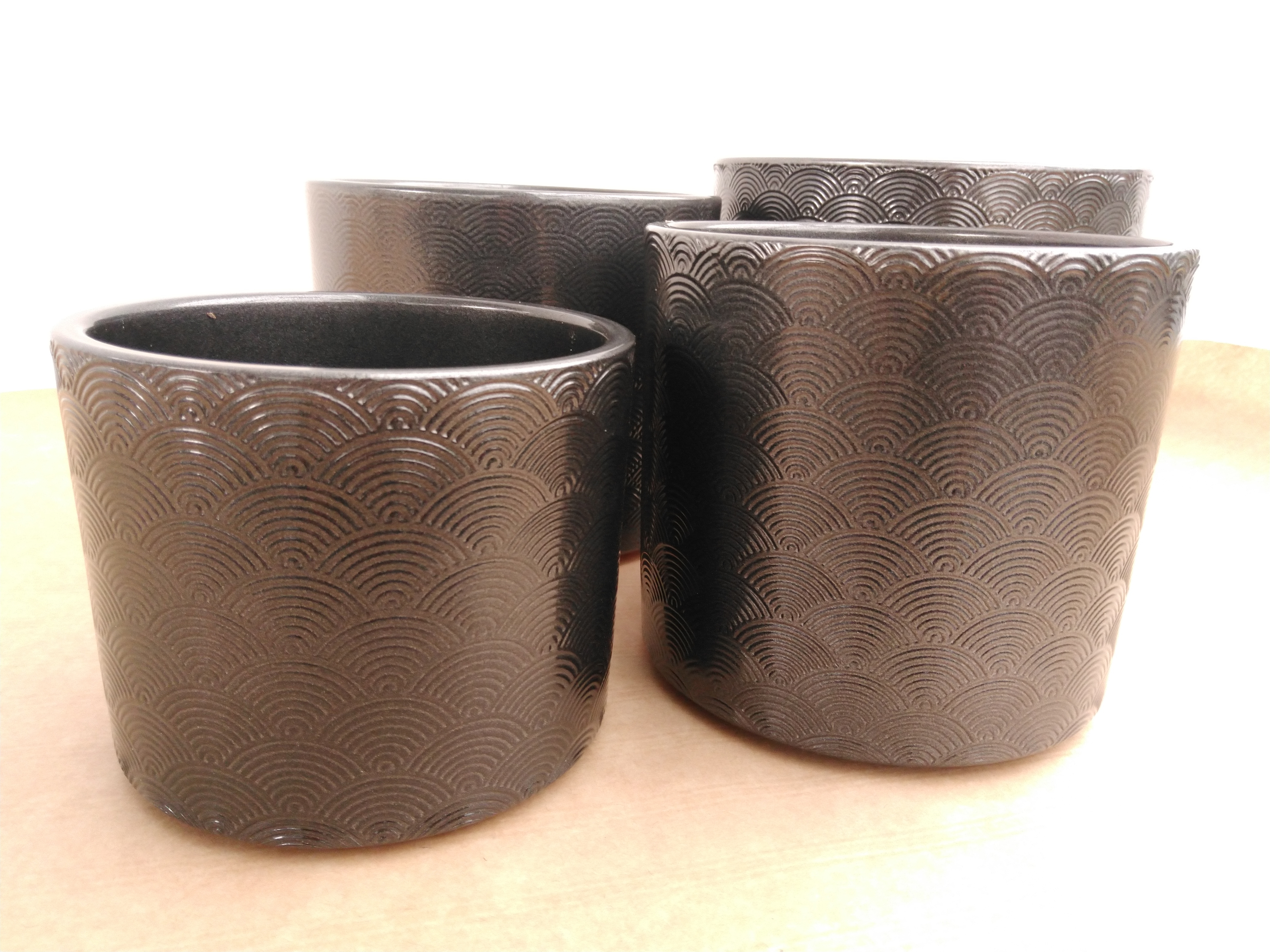 Cylinder waaier dunkelsilber 17cm