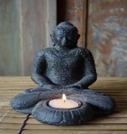 Buddha Seated with Candle 2