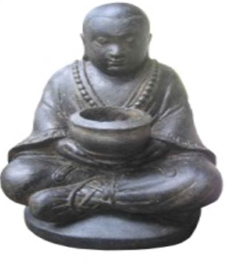 Basaniet - Sitting monk with candle