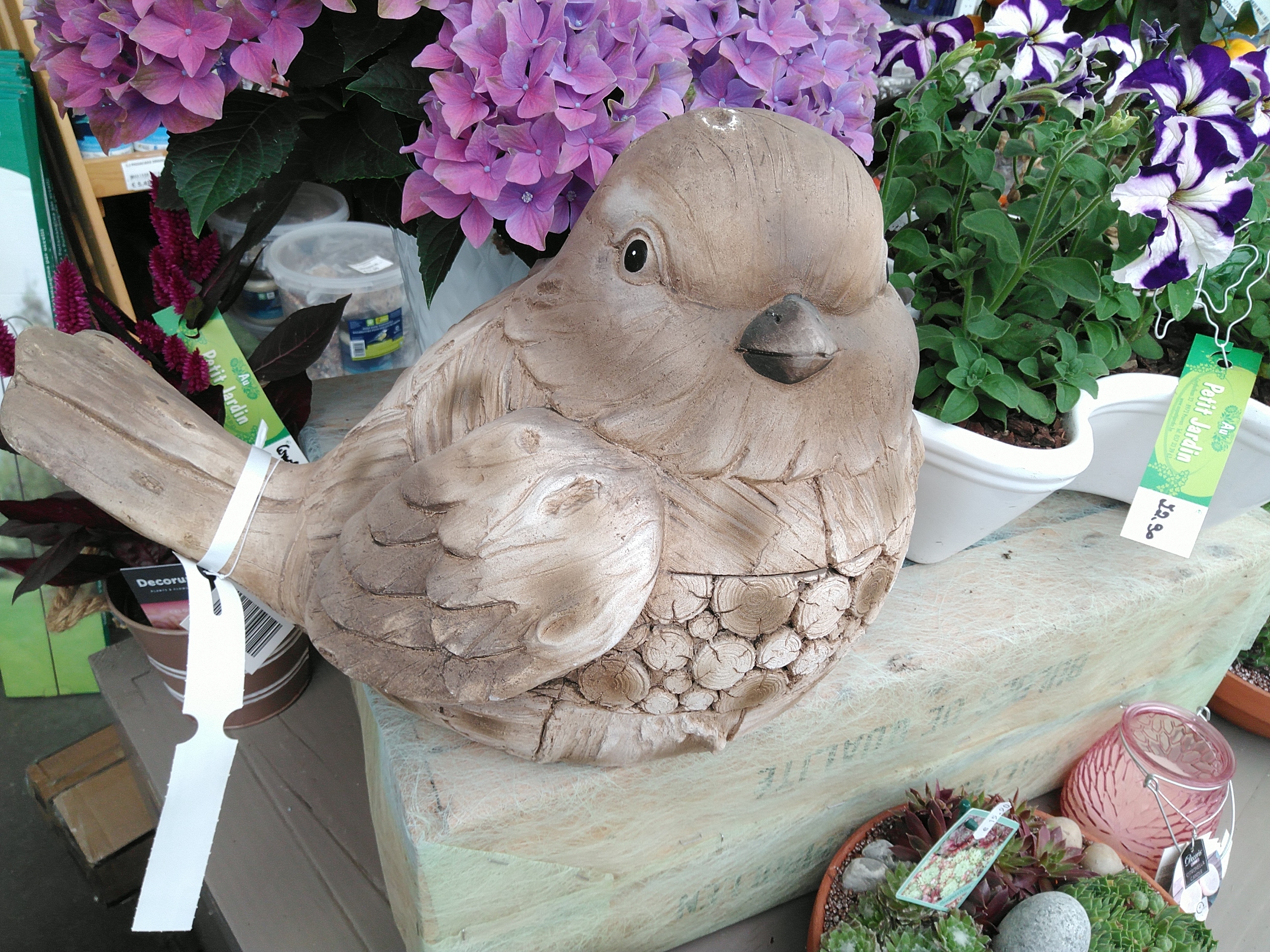 Vogel - Oiseau Polyresin