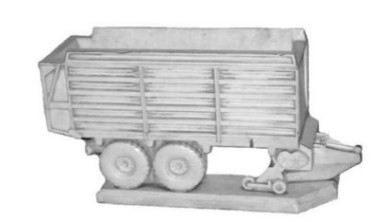 Beton - Gras opraapwagen