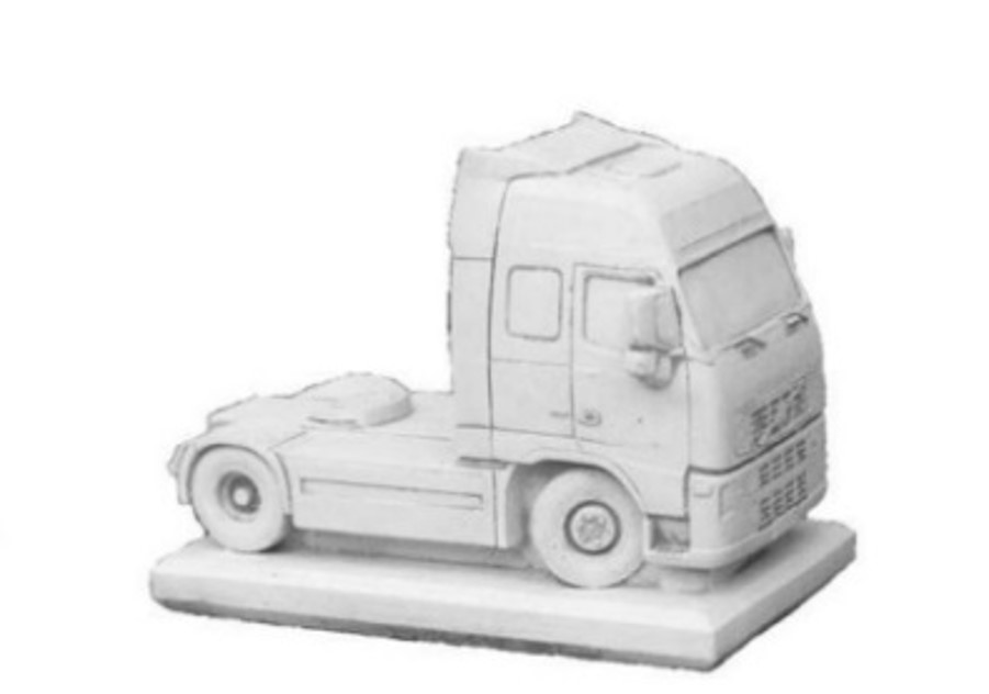 Witsteen vrachtwagen Volvo