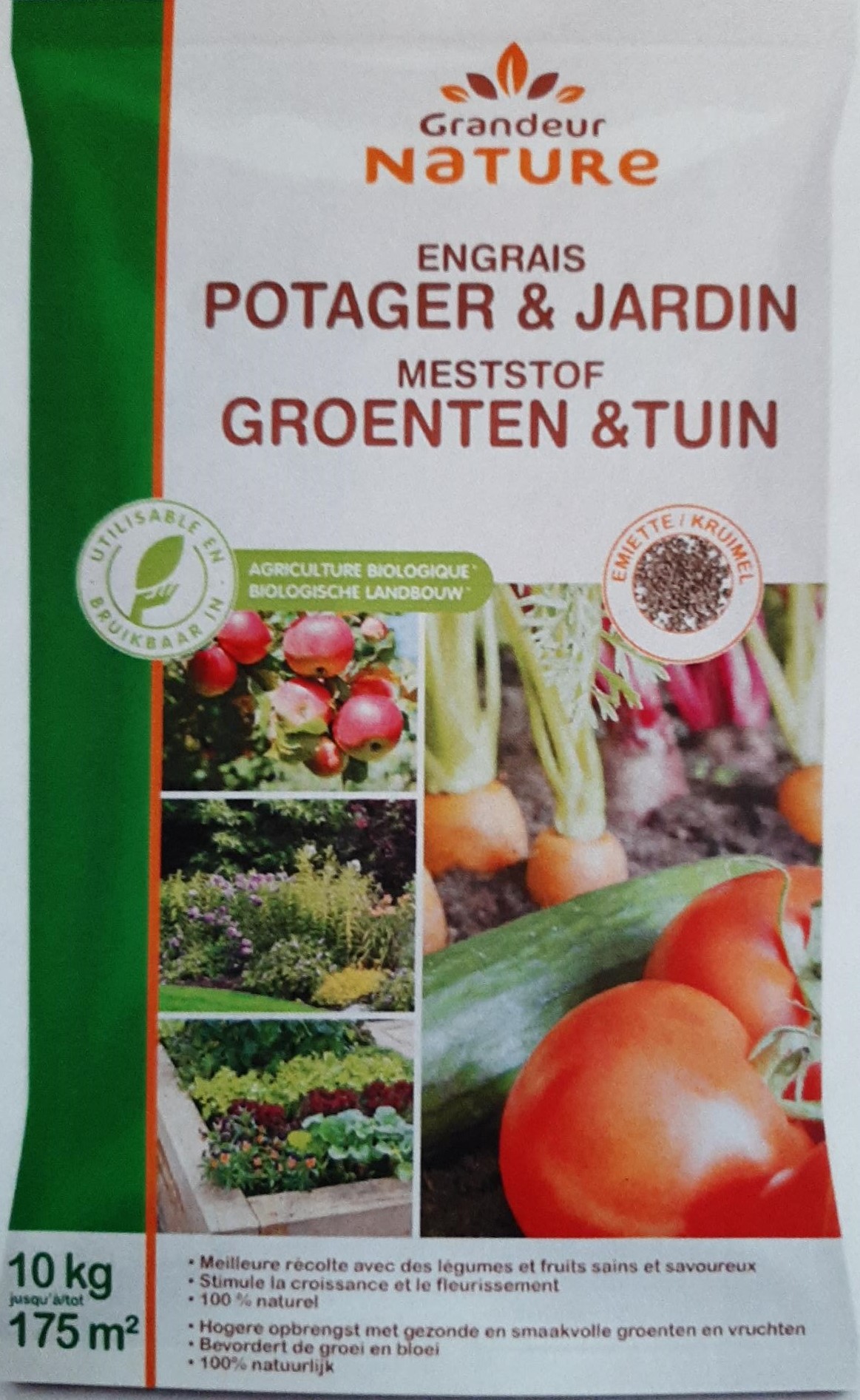 Grandeur Nature - Meststof Groenten & Tuin 10 kg