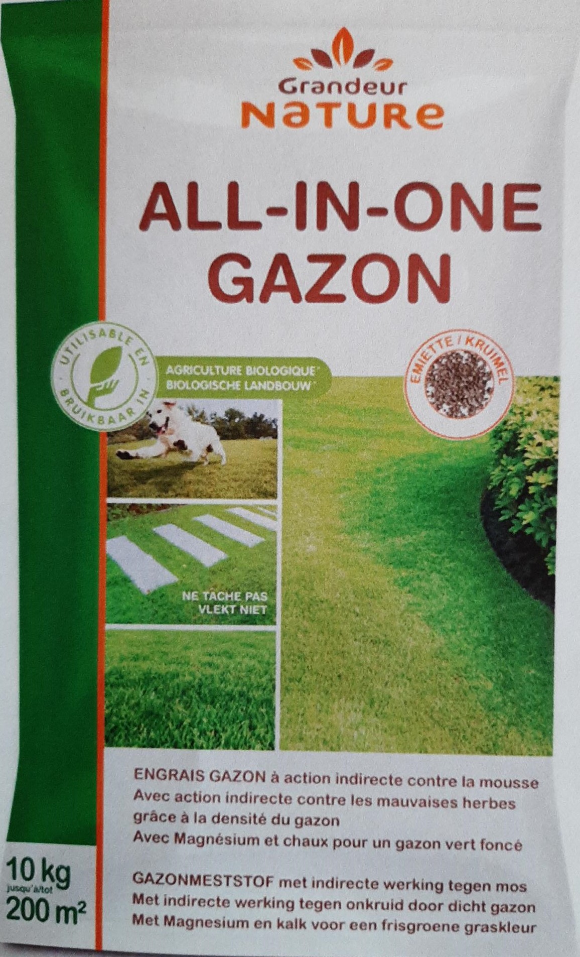 Grandeur Nature - Meststof  All-In-One Gazon 10 kg