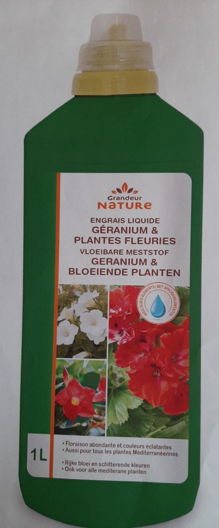 Grandeur Nature - Vl. Meststof Geranium& Bloeiende planten Grandeur Nature - Vl. Meststof Geranium& Bloeiende planten