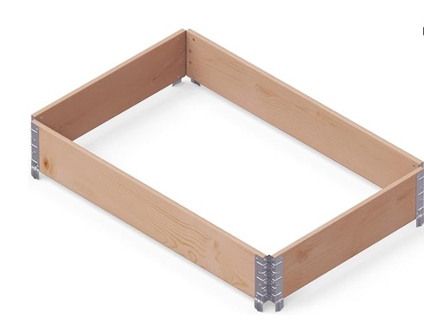 Moestuinbak Garden box Eco naturel 120x80x19,5cm
