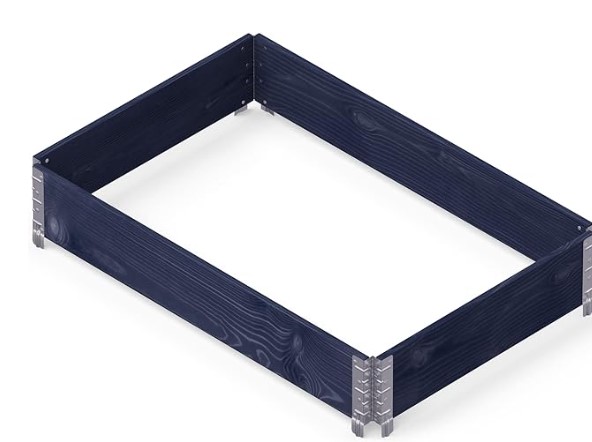Moestuinbak Garden box Eco zwart 120x80x19,5cm