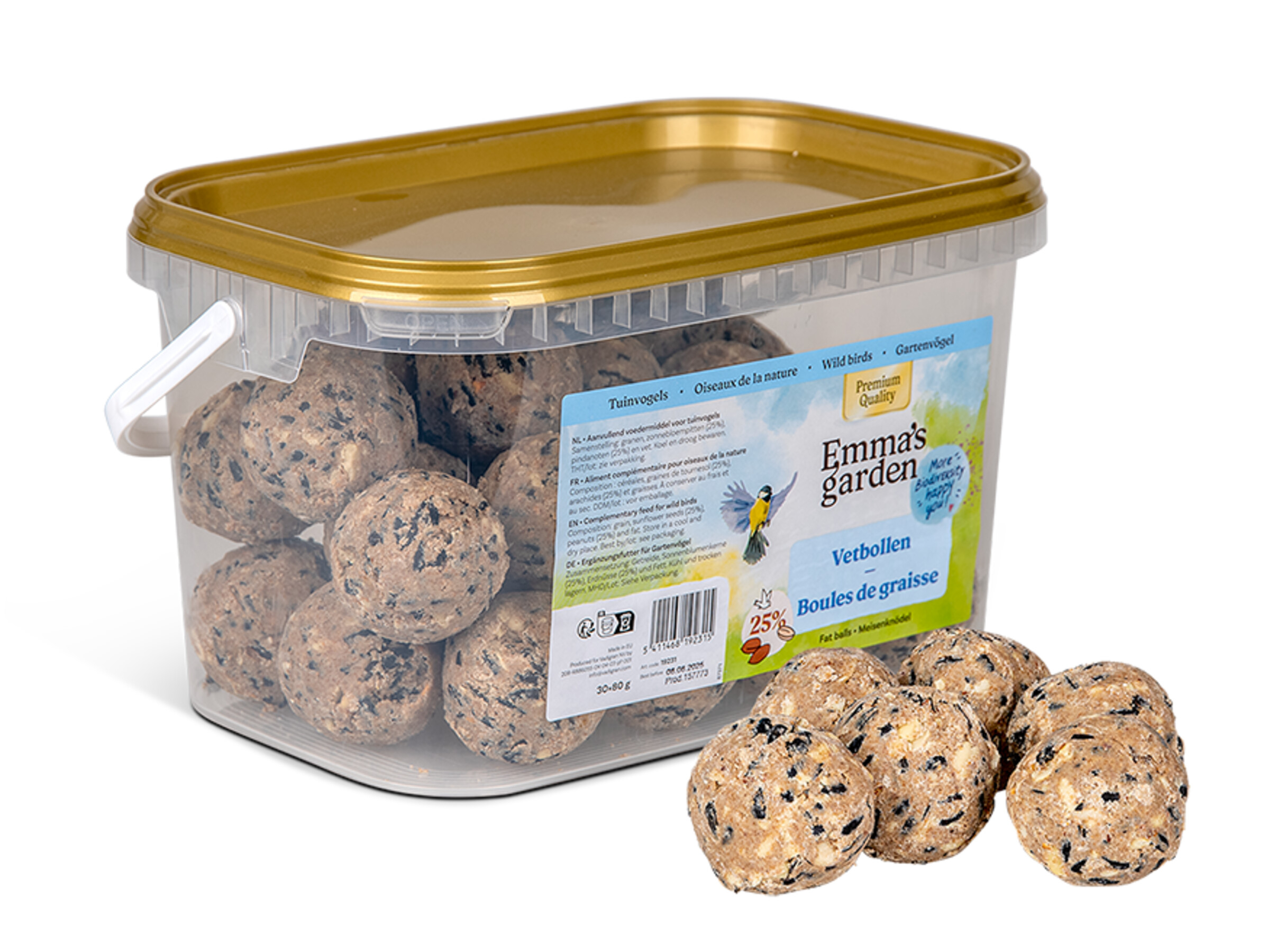 Vetbollen Premium 30x80g (emmer) Vetbollen Premium 30x80g (emmer)
