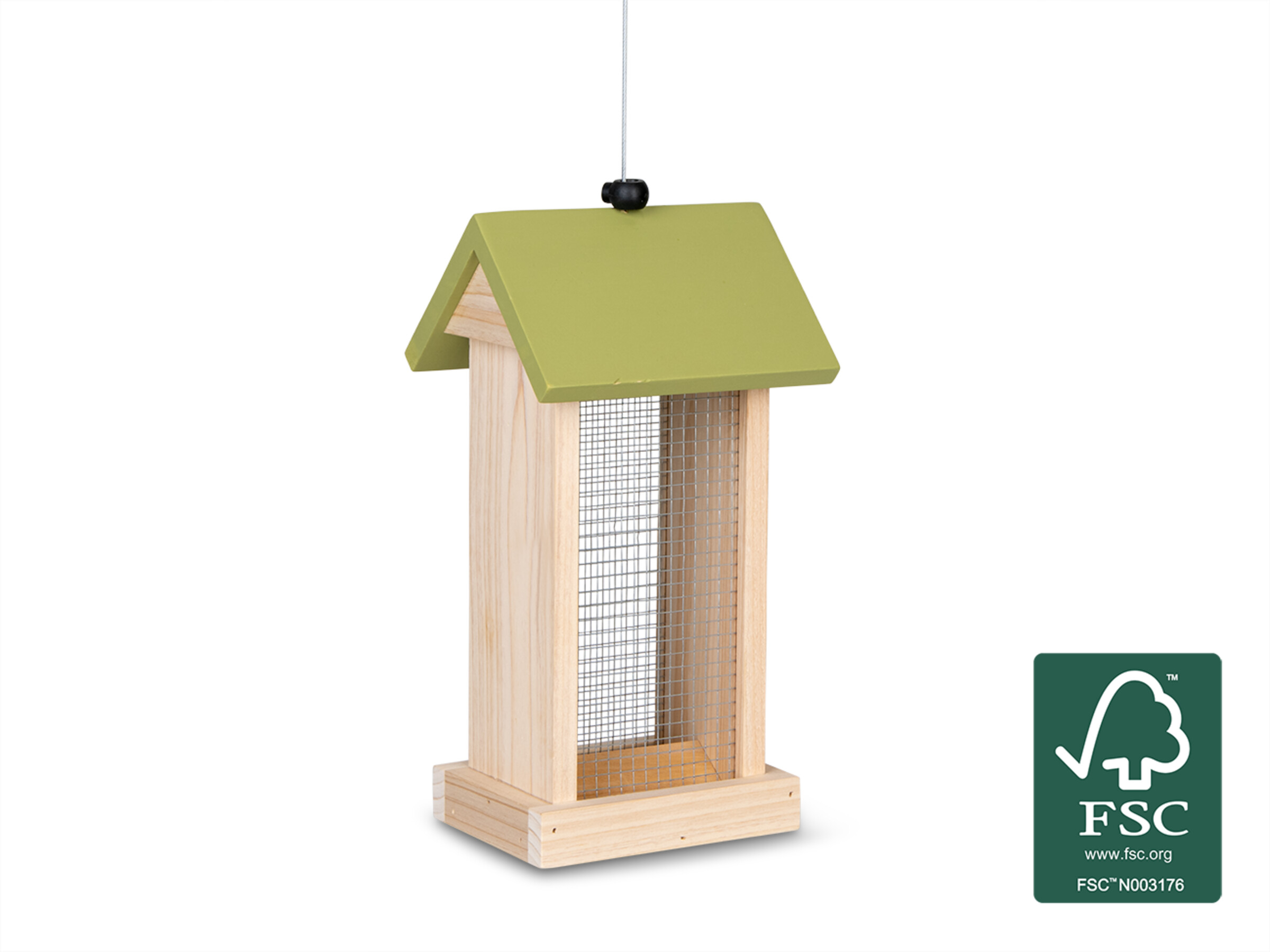 Voederhuis pinda's hout 28,5cm FSC® Voederhuis pinda's hout 28,5cm FSC®