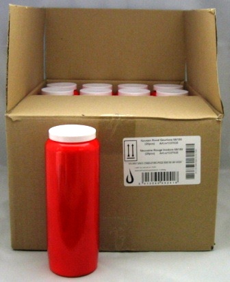 Kaars negendagenbrander rood - bougie neuvaine rouge