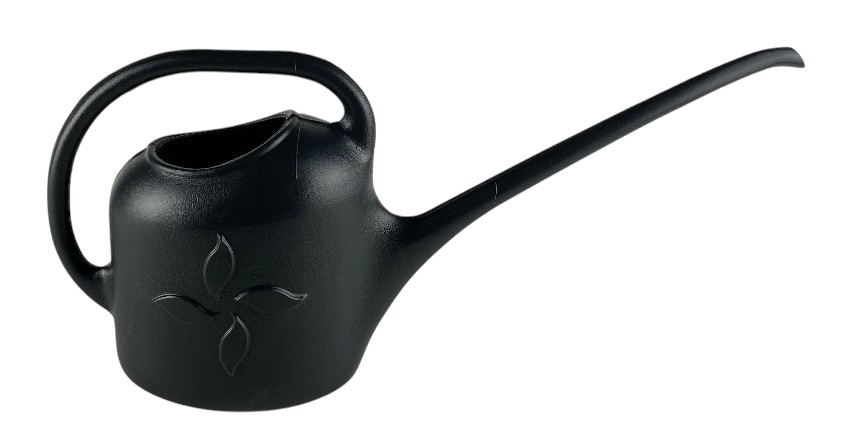 Gieter zwart met lange teut - Arrosoir noir bec long