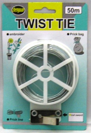 Metalen draad Twist Tie  50m.
