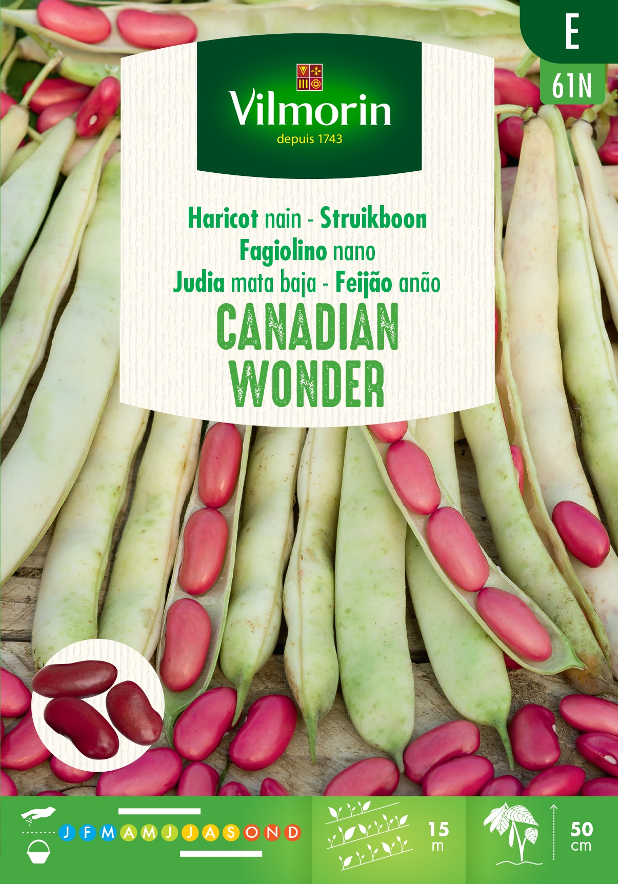 Droogboon Canadian wonder 150g Droogboon Canadian wonder 150g