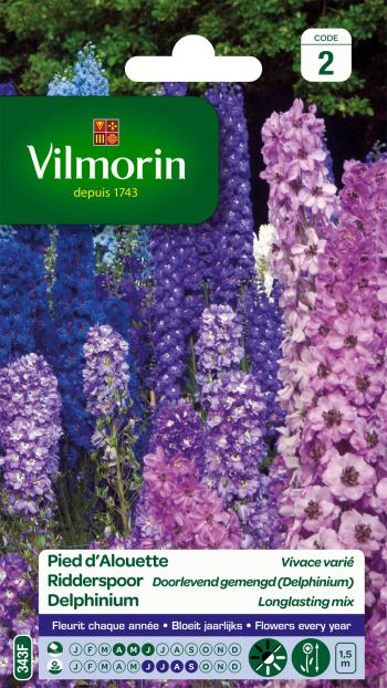Ridderspoor Delphinium Doorlevend Gemengd