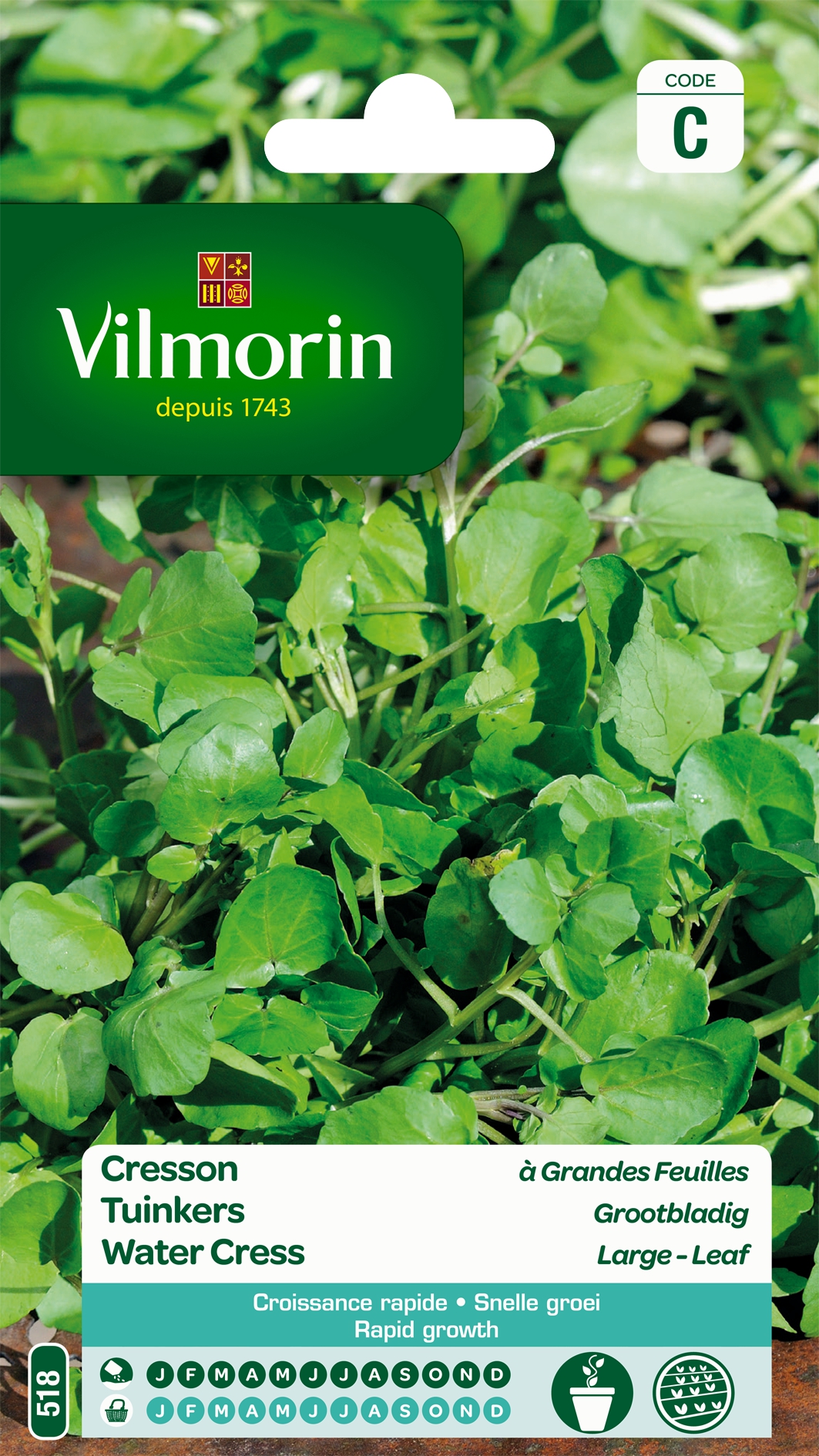 Tuinkers Grootbladige Tuinkers Grootbladige