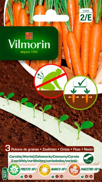 Zaailint Wortel 3 Variëteiten 3X2M Zaailint Wortel 3 Variëteiten 3X2M