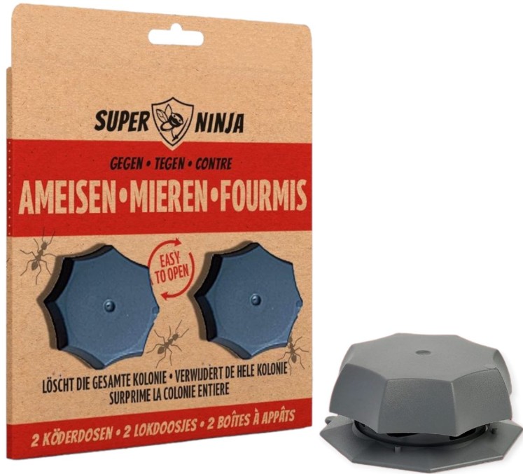 Mierenlokdoos Super Ninja 2 stuks Mierenlokdoos Super Ninja 2 stuks