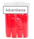 Adventskaarsen 4 st. - 4 pcs  rood - rouge
