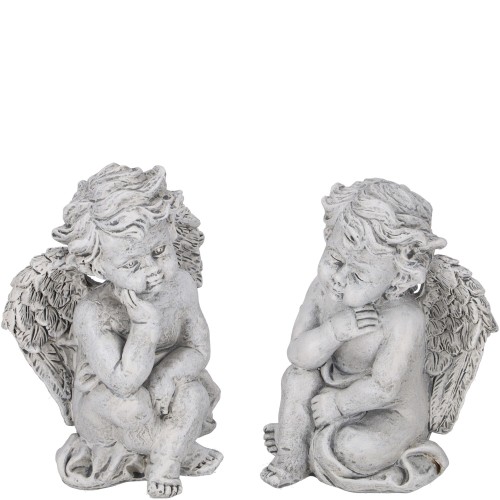 Poly Engel 'Romanus' lichtgrijs