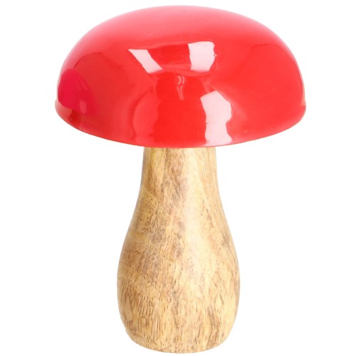 Houten bospaddestoel 'Geert' - rood Houten bospaddestoel 'Geert' - rood