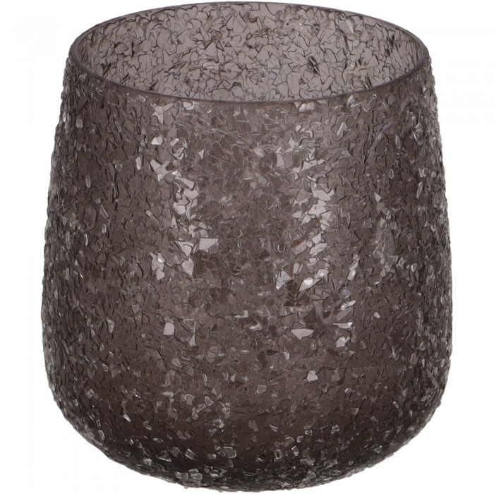 Glazen Windlicht "Brant"Antraciet Glazen Windlicht "Brant"Antraciet