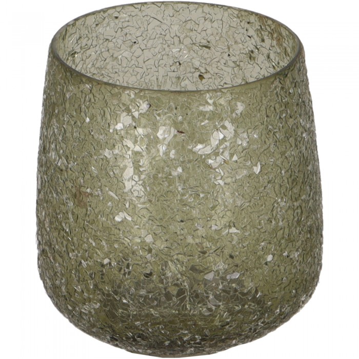 Glazen Windlicht "Brant" Wit