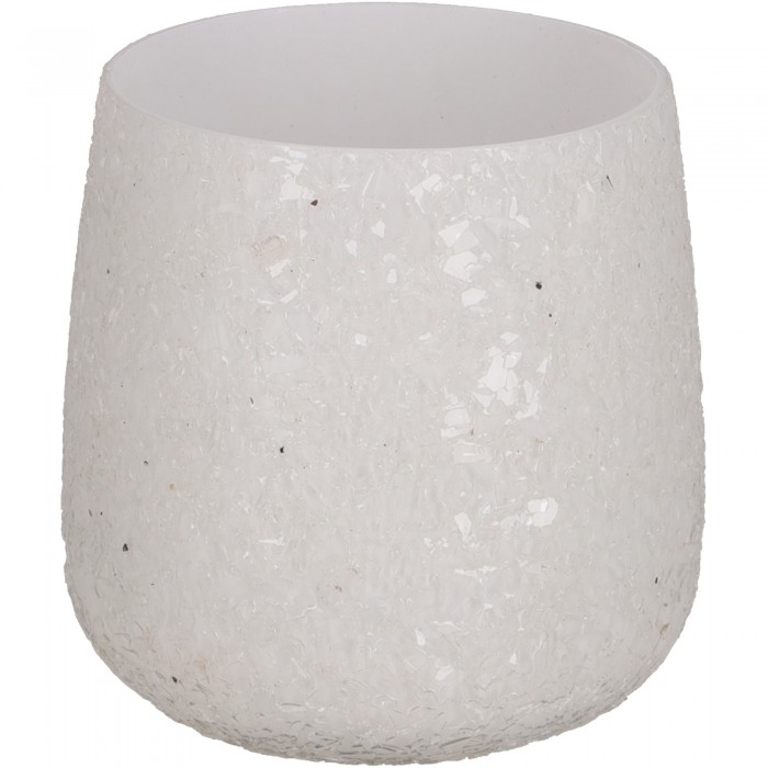 Glazen Windlicht "Brant" Wit