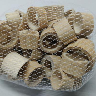 BAMBOE RING ROUND dia2-2,5 x1,5cm NATUREL - 50st