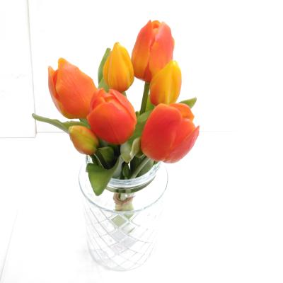 Zijdebloem Tulpen Bundel Oranje