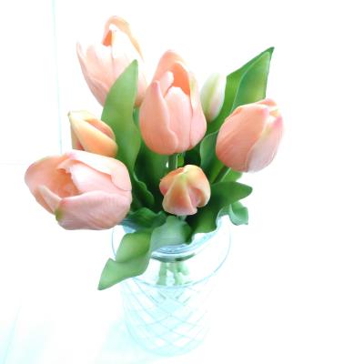 Zijdebloem Tulpen Bundel Peach