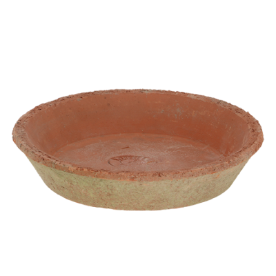 Aged Terracotta onderschotel rond