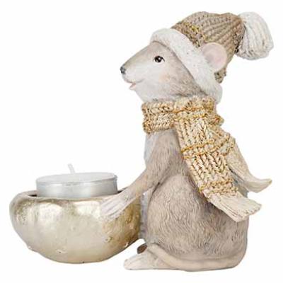 THEELICHTHOUDER MOUSE SCARF AND CAP GROEN THEELICHTHOUDER MOUSE SCARF AND CAP GROEN