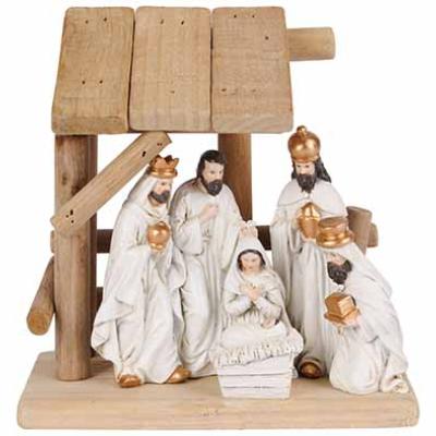 KERSTSTAL NATUUR HOUT RESINE KERSTSTAL NATUUR HOUT RESINE