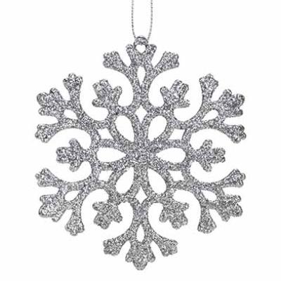 HANGER FLAKE GLITTER ZILVER KUNST