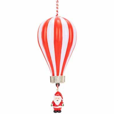 KERSTMAN IN BALLOON ROOD WIT KERSTMAN IN BALLOON ROOD WIT