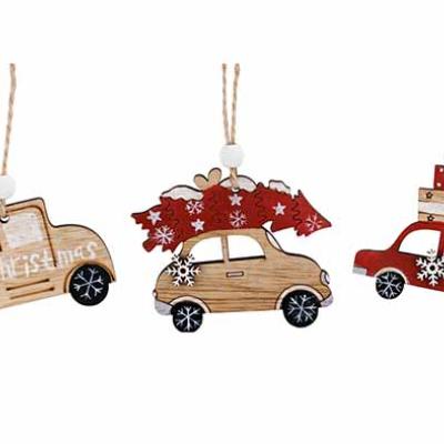 HANGER SET6 CARS ROOD HOUT